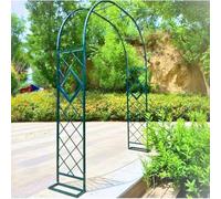 Tunnel de jardin 220/240 cm, cadre en métal robuste pour roses et légumes, largeur réglable de 140 à 340 cm, serre extérieure pour une croissance améliorée