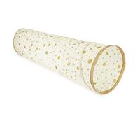 Tunnel de jeu - BIECO - Dots - Ø46 x 180 cm - Pop-Up pliable - Beige caramel (dès 12 mois)