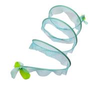 Tunnel de jeu de chat, tube de chat, Pitre de chasse aux animaux de compagnie S de forme, Tunnel de labyrinthe portable pliable avec cloche de plumes pour l'exercice et relief de l'ennui extérieur int