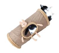 Tunnel de Jeu d'intérieur pour Chat, Jouets en Tube de Tunnel pour Chat - Grands Tunnels de Jeu pour Chats d'intérieur avec Judas,Tube de Jeu en Polaire Douce Frabic pour Chat, Jouet d'intérieur pour