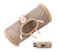 Tunnel de jeu d'intérieur pour chat | Tube de jeu pour animal domestique avec judas - Tube pour chat connecté à l'intérieur et à l'extérieur pour chatons, furets, chiots, chats