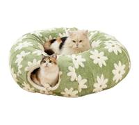 Tunnel De Jeu pour Chat | Caverne en Peluche Douce Lavable avec Balle - Jouet Tunnel pour Chat Interactif avec Design,pour Divertissement, Ramper, Gratter, Intérieur, Extérieur, Chatons, Lapins, CHIO