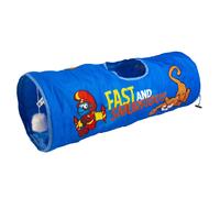 Tunnel de jeu pour chat Duvoplus Jetpack schtroumpfs Bleu 72x25x25 cm