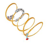 Tunnel de jeu pour chat - Tunnel d'activité pour chat, tube pliable, grand entonnoir avec jouets, tunnel de chasse en spirale | Entonnoir d'intérieur pour chaton chat jouet d'exercice