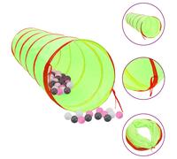 Tunnel de Jeu pour Enfants avec 250 Balles Bébé Exterieur Vert Polyester vidaXL