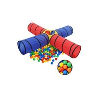 Tunnel de jeu pour enfants avec 250 balles Multicolore