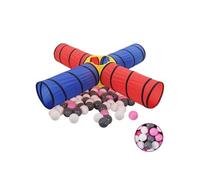 Tunnel de jeu pour enfants avec 250 balles Multicolore