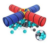 Vidaxl Tunnel De Jeu Pour Enfants Avec 250 Balles Multicolore