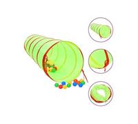 Vidaxl Tunnel De Jeu Pour Enfants Avec 250 Balles Vert 175cm Polyester Vert