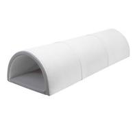 Tunnel de jeu souple 3 éléments blanc gris blanc Gris G
