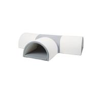 Tunnel de jeu souple 4 éléments blanc gris
