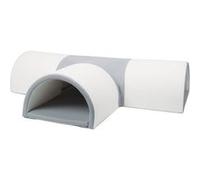 Tunnel de jeu souple 4 éléments blanc gris