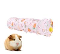 Tunnel de jeu - Tuyau pliable droit 55 x 16 cm, jouet en polyester durable pour petits animaux, tube interactif pour se cacher et se reposer | Lapin, hamster, furet, chinchilla, hérisson Aire de jeux