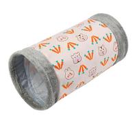Tunnel de Lapin, Tunnel de cobaye, 9,8x18,5 Pouces Tunnel de Lapin avec de Gros Trous, Tunnel de cobaye glané Pliable, Joueur/Sommeil/Tunnel de Compagnie au Repos pour Lapins Nains, Lapin, cobaye