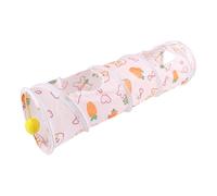 Tunnel De Lapin - Tunnel De Hamster De 18,11 X 6,3 Pouces, Cachette pour Petits Animaux | Leeping Pipe Pliant Portable Lapins Jouets Jouer Balle Petit Pliable Amusant Cochons d'Inde Chatons Hérissons