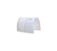Homestyle4u - Tunnel de lit enfant - Motif étoiles - Coloris gris