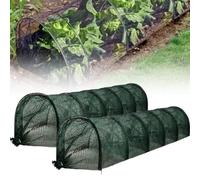 Tunnel de Plantation agricole 300 x 45 x 45 cm en Plastique Noir avec Filet,Tunnel de Jardin en Maille Noire,pour Jardin Potager Protection Contre Le Gel Serre sans Support,Filet Tunnel Jardin Potage
