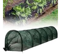 Tunnel de Plantation agricole 300 x 45 x 45 cm en Plastique Noir avec Filet,Tunnel de Jardin en Maille Noire,pour Jardin Potager Protection Contre Le Gel Serre sans Support,Filet Tunnel Jardin Potage