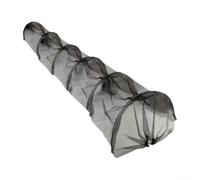 Tunnel de plantation en maille noire agricole 300 x 45 x 45 cm avec housse en plastique pour protection de jardin potager mini tunnel avec tiges de support en métal