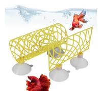 Tunnel de poisson Betta, tube de couchage Betta,Tunnel de nage pour poissons au repos - Décorations d'aquarium avec ventouses pour crevettes, petits poissons, poissons Betta
