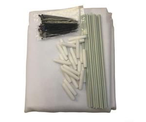 Tunnel de protection pour plantes avec maille anti-oiseaux et insectes et arche offrant un bouclier contre le gel et les intempéries pour les jardins de légumes et d'herbes aromatiques (blanc, 1000 cm