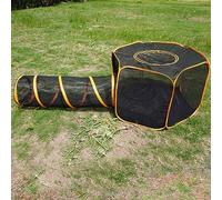 Tunnel d'enclos portable pour chat - Tente pop-up pour animaux de compagnie - Pour chat, lapin, petits animaux - Tente en maille pour l'intérieur et l'extérieur