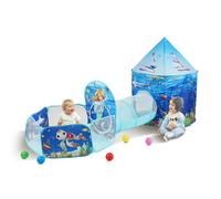 Tunnel d'escalade - VEVOR - 1000x1000x780mm Tente tunnel de jeu enfants cadeau tout-petits garçons filles bleu océan