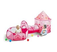 VEVOR Tente tunnel de jeu 3 en 1 pour enfants, maison de jeu pop-up intérieure/extérieure avec sac de transport et sangles de fixation comme cadeaux pour filles, princesse, garçons, bébés, tout-petits