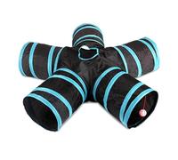 Tunnel d'intérieur pour chat 5 voies Tunnel de jeu pour animal domestique Tunnel tube tunnel tunnel chaton trou trou jouet pour animaux de compagnie jouets pour chats, chiots lapins