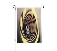 Tunnel, drapeau de jardin printanier d'animaux mignons - Drapeaux de cour vibrants pour l'extérieur, décoration extérieure printanière parfaite et décorations de cour de Pâques