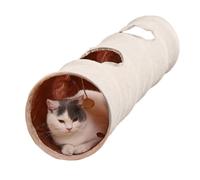 Tunnel droit pour chat - Design Oxford en peluche, fonction de rangement pliable, tube de jeu multifonctionnel, accessoire de divertissement judas | Idéal pour les chats d'intérieur pour jouer à la