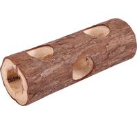 Tunnel en bois pour animaux - Tube d'exercice Jouets à mâcher pour lapins furets hamsters cochons d'Inde (en)