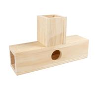 Tunnel en bois pour rongeurs Duvoplus Marron 24,5x6,5x6,5 cm