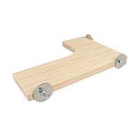 Tunnel en bois rongeurs Duvoplus Marron 24x14,5x6,5 cm