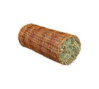 Tunnel en osier avec foin ø 15 × 33 cm pour rongeur