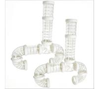 Tunnel et kit de connexion pour hamsters 2 ensembles transparents extérieurs en plastique accessoires, cochons d'Inde et petits animaux domestiques pour souris, hamster, rat et