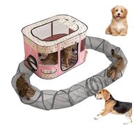 Tunnel extérieur fermé pour chat - Enclos spacieux pour animaux de compagnie | Structure extérieure d'aire de jeu pour chaton | Tunnel de jeu pour chat facile à installer | Idéal pour le jardin, la