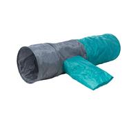 Tunnel gioco, in nylon, con foglio plastificato, diametro 30x115cm, grigio scuro