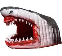 Tunnel gonflable requin avec souffleur pour Halloween, événements, fête, décoration sur le thème de l'océan