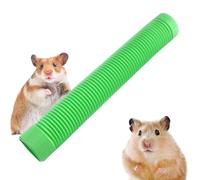 Tunnel Hamster - Jouet d'entraînement pliable de 100 cm de long - Tube pliable pour s'amuser et cacher - Jouet de dentition portable pour petits animaux tels que cochons d'Inde, hérissons, chinchillas