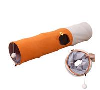Tunnel Jouet pour Chat - Pliable avec Balle Tubes et Galeries | Tente Antigriffes et Caverne de Jeu Interactif d'exercice pour Voyage