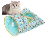Tunnel Jouets Chat | Tunnel Sac à Bruissement Souple - Jouet d'Intérieur Pliable pour Chatons Stimulant Jeu et Exercice