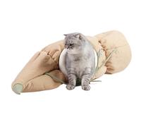 Tunnel Lit pour Chat Double Fonction Interactive Pliable Anti Derapant