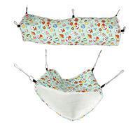 Tunnel-nid pour Hamster, Ensemble de hamacs Suspendus pour Petits Animaux, hamac pour Animaux Doux, Respirant et résistant aux morsures, avec chaînes en Alliage, adapté aux