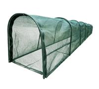 Tunnel Parcours pour Poules avec Porte et Abri Portable Long en Nylon