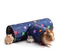 Tunnel pliable à 3 voies pour cochon d'Inde, pour lapin et chaton | Tunnel d'activité lavable pour petits animaux domestiques, accessoire pour rats, furets, chats, petits animaux