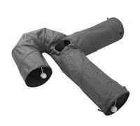 Tunnel pliable pour animaux de compagnie - Tunnel pour lapins, balle suspendue, grand jouet pour chats d'intérieur | Tente de jeu pliable pour chats, tunnels pliables pour lapins, labyrinthe interacti