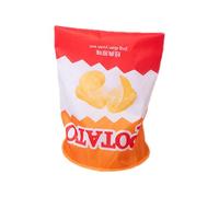Tunnel pliable pour chat en forme de chips de pommes de terre - Tubes en papier froissé interactif pour chats avec balle en peluche - Jouet d'entraînement interactif pour animaux de compagnie