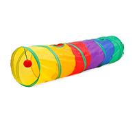 Tunnel pliable pour chat - Jouet interactif pour chat - Pour faire de l'exercice et se cacher - Polyester de qualité supérieure avec structure hélicoïdale scientifique - Jouet léger pour soulager le