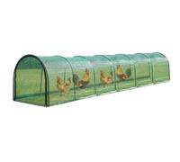 Tunnel pliable pour une utilisation en extérieur dans la cour | Poulailler mobile et portable pour jardin, cour, terrasse, balcon, ferme, herbe, pelouse